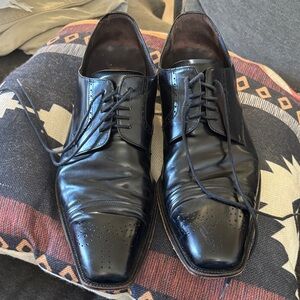 Mezlan Black Leather Men's Dress Shoes